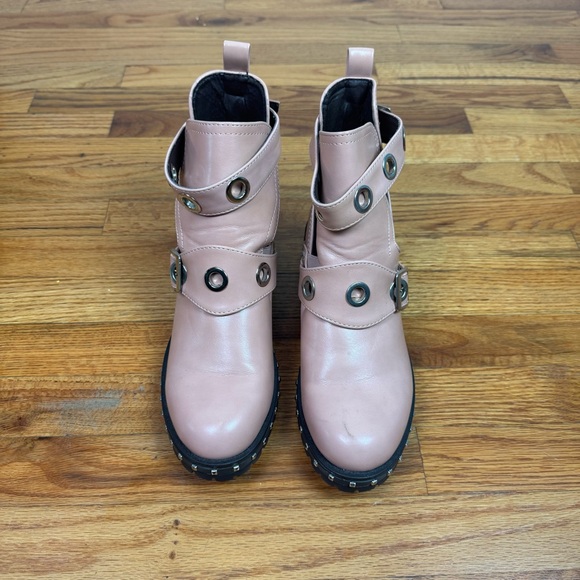 Buckle faux leather boots - Picture 6 of 7